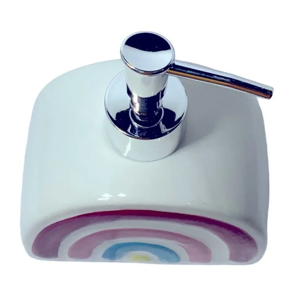 Matt & Maddie Rainbow Soap Dispenser Midnight Unicorn Ceramic Collection Any Age